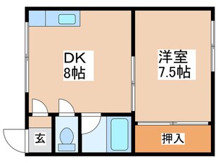 ハイツ富士見の物件間取画像